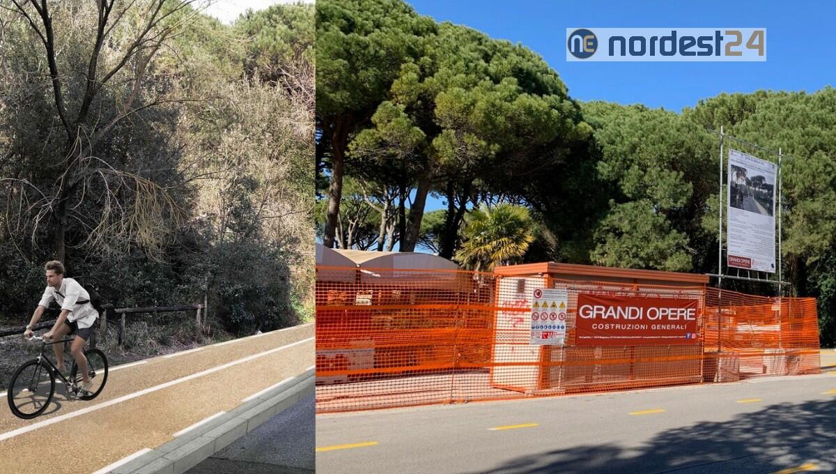 A Jesolo si apre il cantiere della ciclabile di viale Oriente - 
