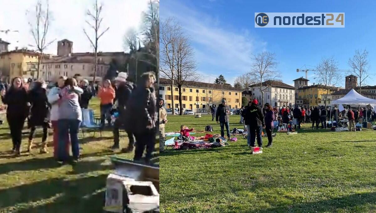 Manifestazione no mask a Udine: denunciata la promotrice e sanzionati 30 partecipanti - 