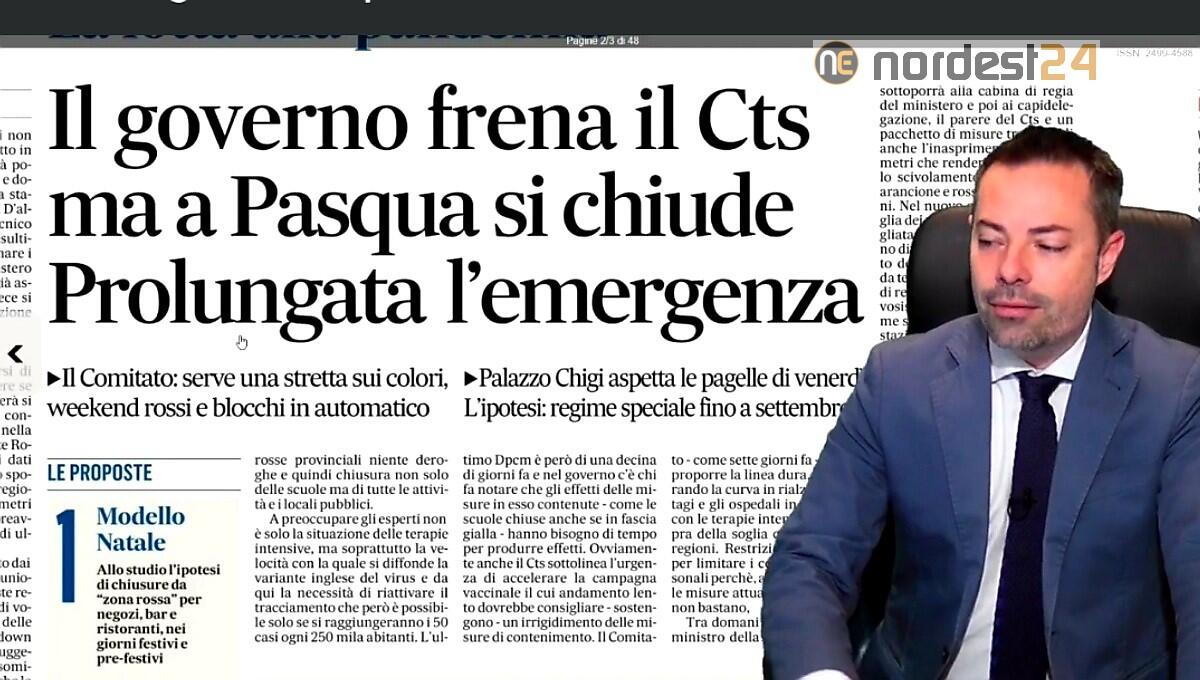 No lockdown, ma weekend e Pasqua rossi. Rassegna stampa 10 marzo - 