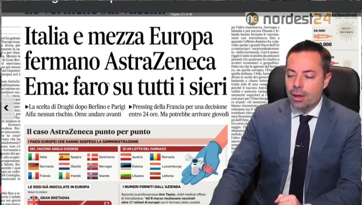Italia e mezza Europa fermano AstraZeneca. Rassegna stampa 16 marzo - 