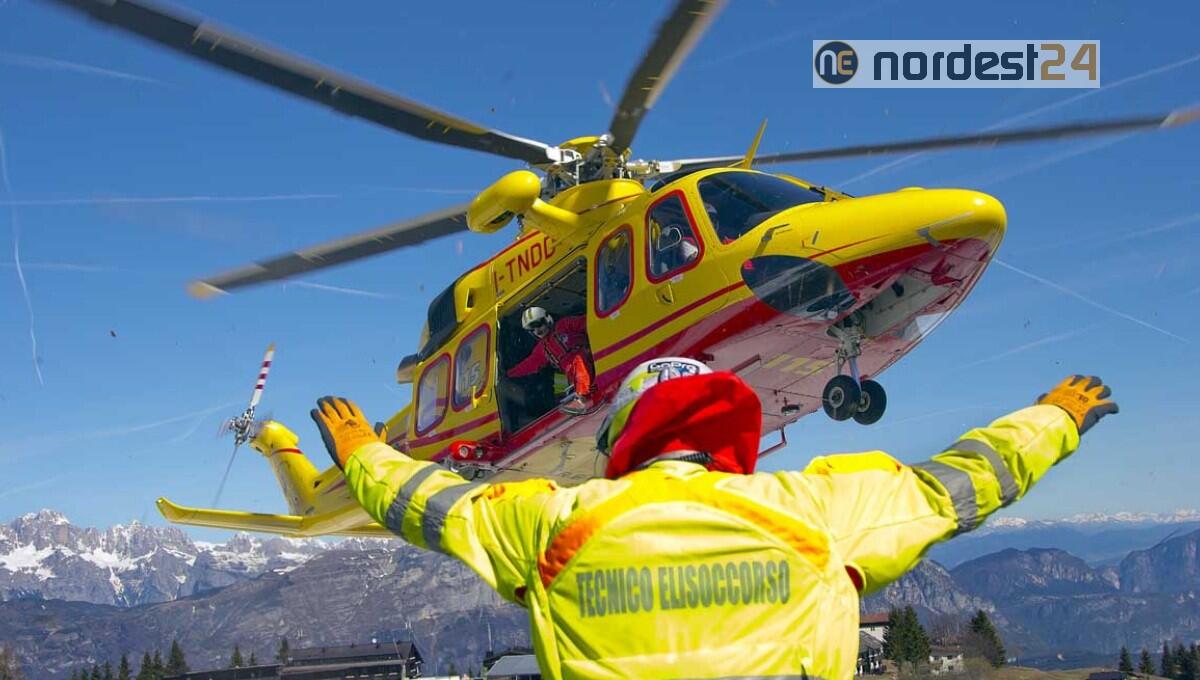 Scialpinista cade e rotola a valle per diversi metri: elitrasportato all'ospedale - 