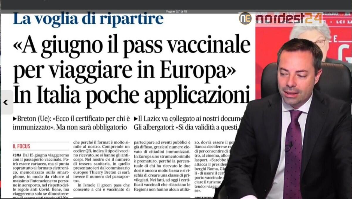 A giugno il Pass Vaccinale. Rassegna stampa 29 marzo 2021 - 