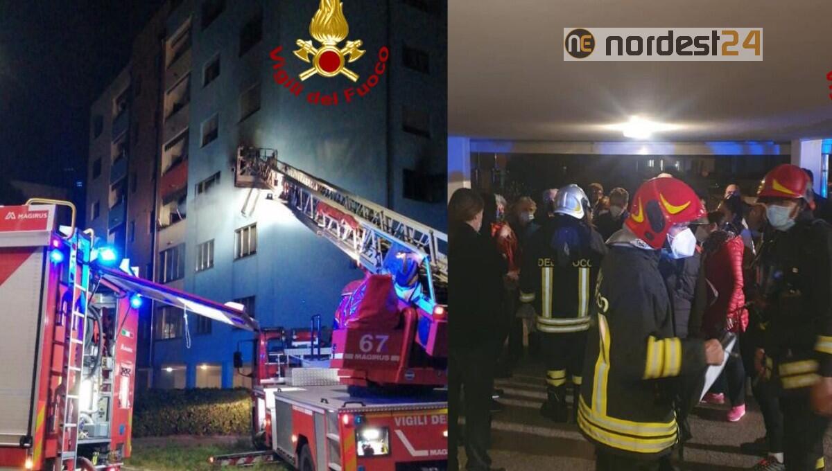 Incendio al terzo piano di un complesso di 45 appartamenti: evacuati molti residenti - 