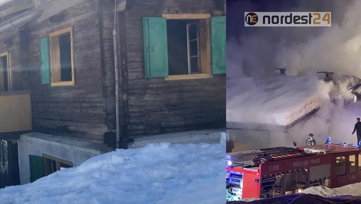 Sappada. Casa distrutta dalle fiamme, i proprietari: "sostegno e solidarietà da tante persone" - 