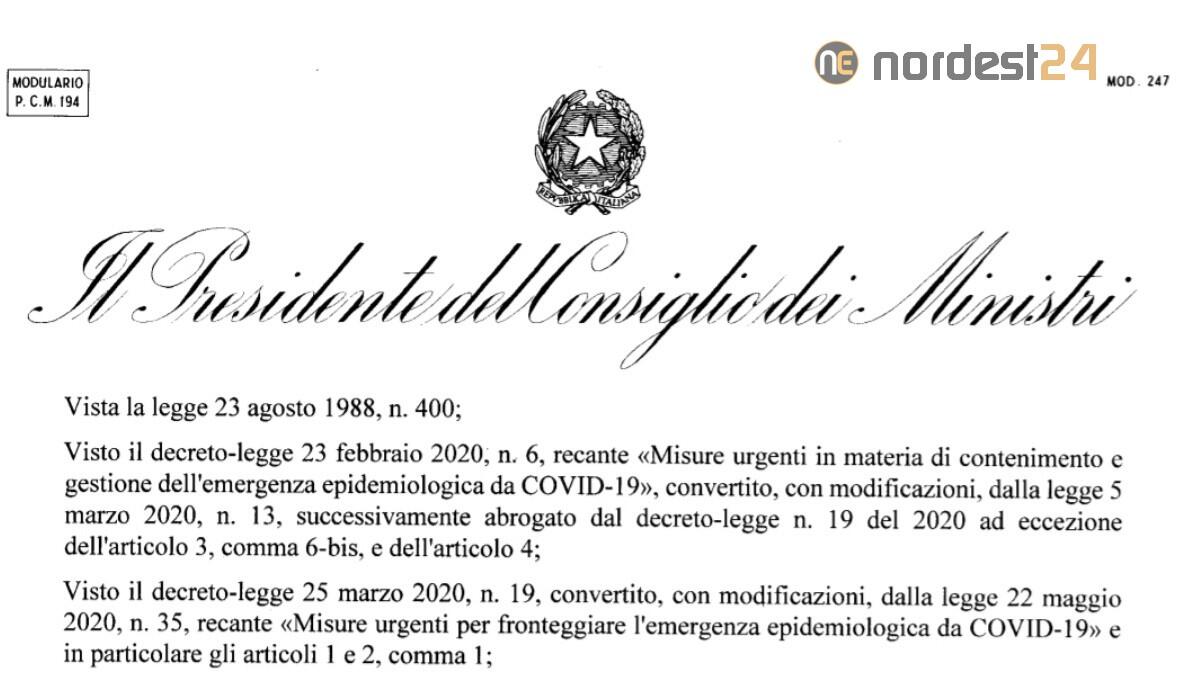 Nuovo Dpcm: cosa prevede e PDF con allegati da scaricare - 