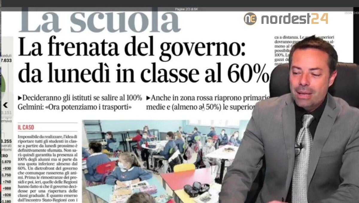 Da lunedì in classe al 60%. Rassegna stampa 21 aprile - 