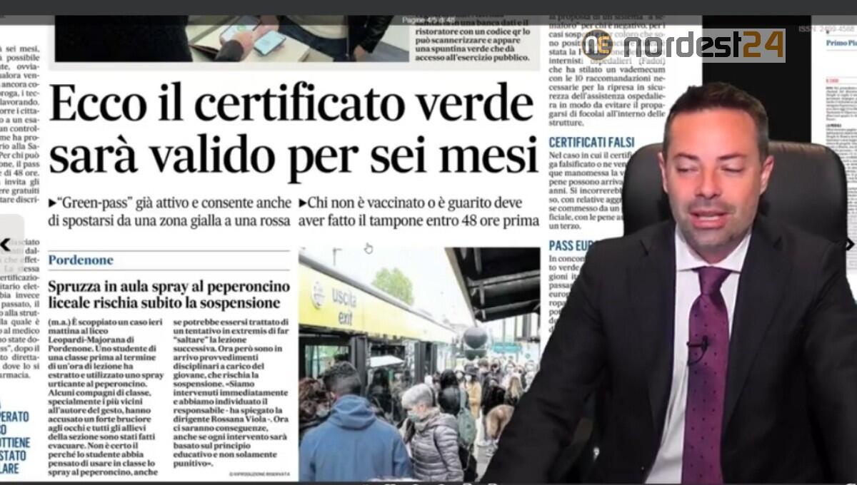 Ecco il certificato verde: sarà valido 6 mesi. Rassegna stampa 27 aprile - 
