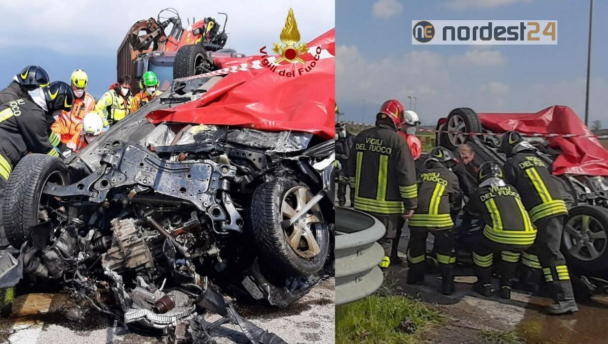 Incidente ad Aviano, scontro tra auto e camion:  deceduto sul colpo - 