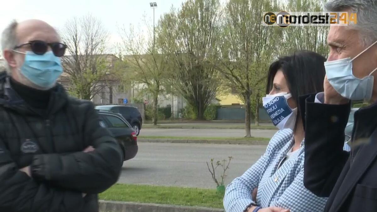 Sacile, sopralluogo oggi di Riccardi per l'apertura del centro vaccinale - VIDEO - 