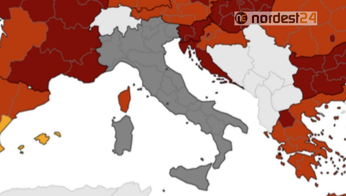 Nuova mappa Ue: tutta Italia è grigio scuro, ecco perchè - 