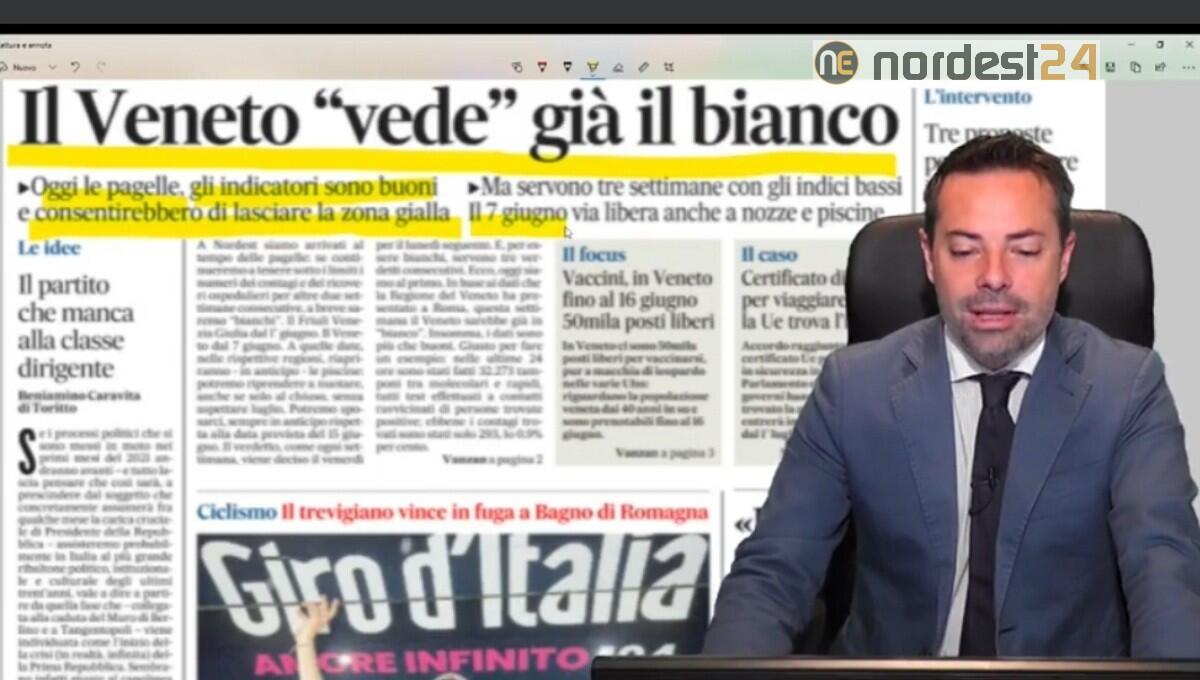 Monitoraggio, zona bianca sempre più vicina.  Rassegna stampa 21 maggio - 
