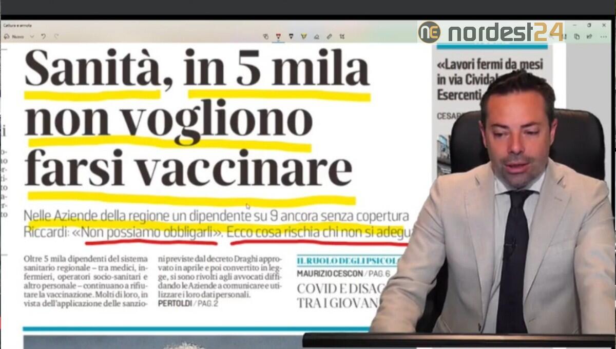 Sanitari non vaccinati: il pressing della Regione. Rassegna stampa 20 maggio - 