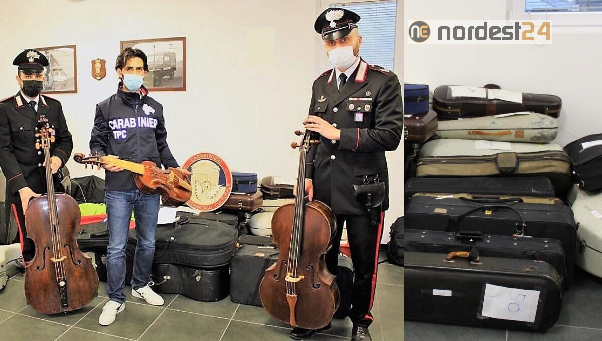 I Carabinieri bloccano una collezione di strumenti antichi alla frontiera - 