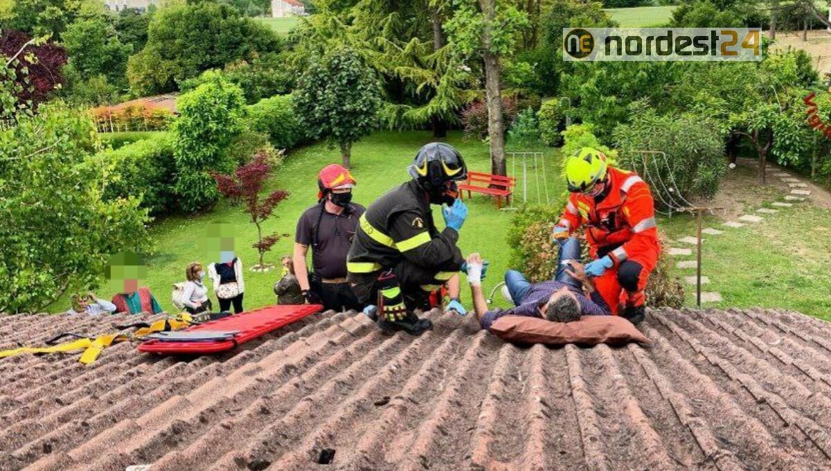 Scivola sul tetto di un porticato a Porcia e si infortuna: soccorso - 