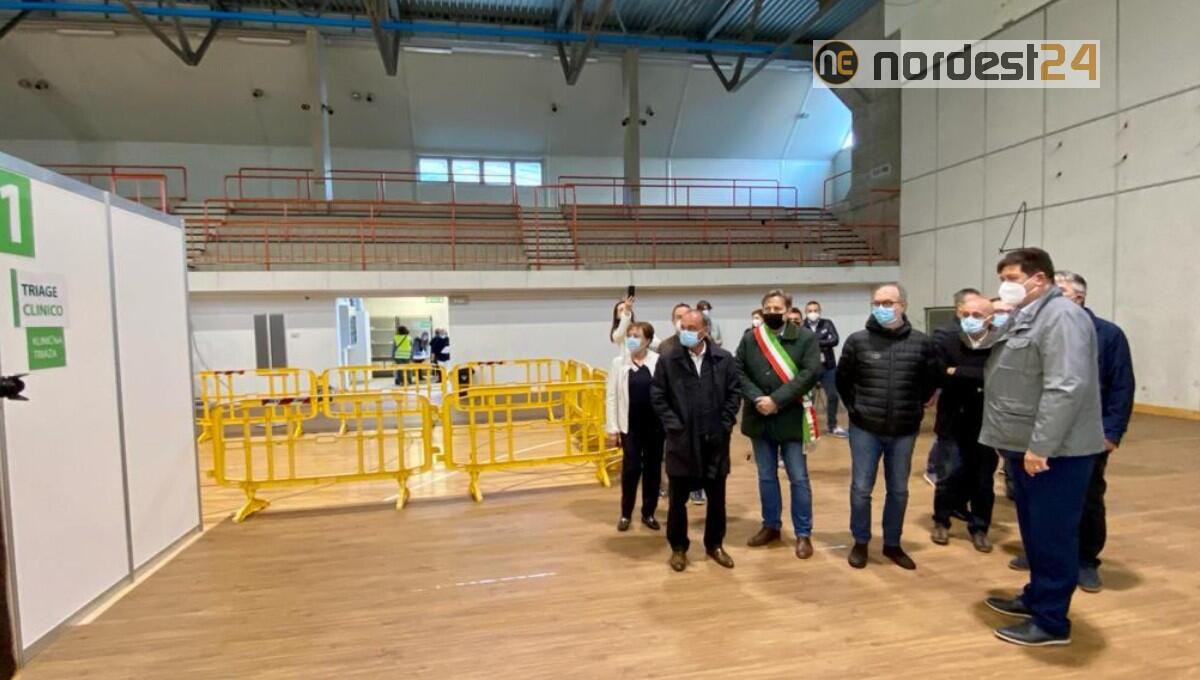 Attivato il punto vaccinale di Ronchi dei Legionari al Palasport Armando Filiput - 