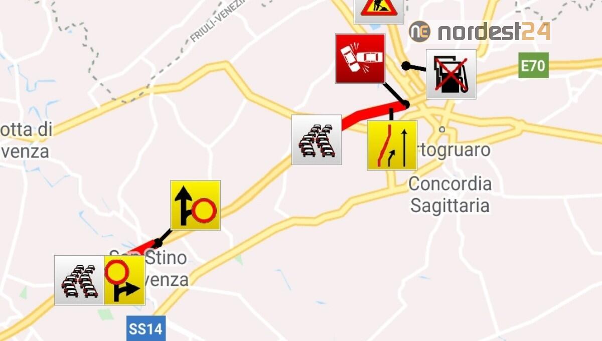 Incidente in A4: chiusura del tratto San Stino - Portogruaro - 