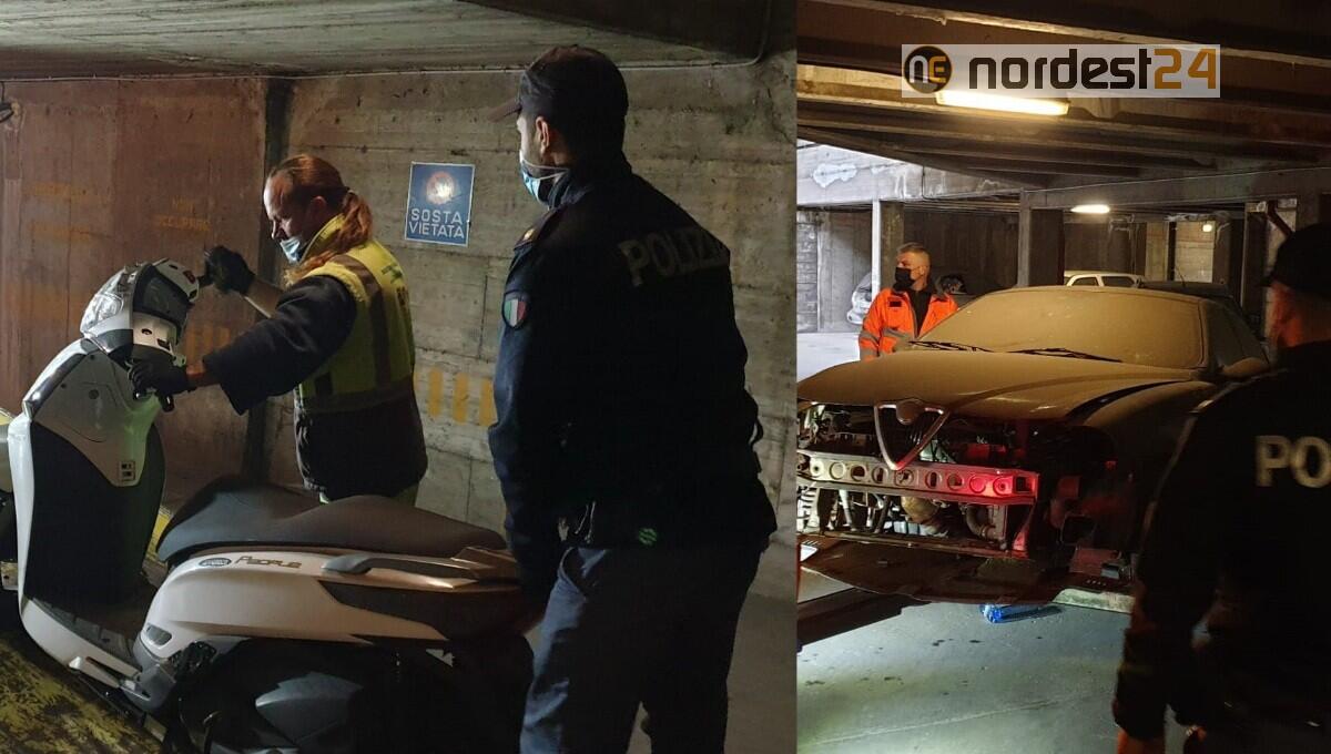 Trieste, controlli Ater di via Valmaura: sequestrate 3 auto, uno scooter e una bici elettrica modificata - 