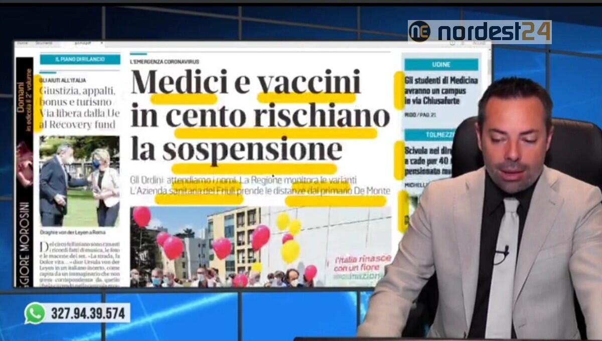 Medici no vax a rischio sospensione. Rassegna stampa 23 giugno - 