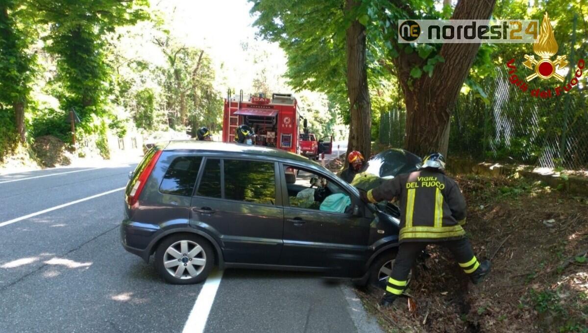 Perde il controllo dell'auto e finisce contro un albero: ferita una donna - 