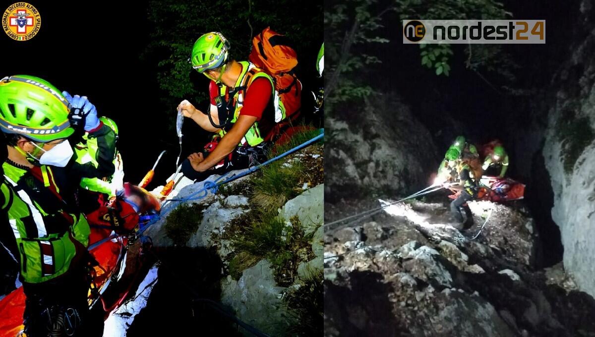 Escursionista scomparso, ritrovato in fondo a un canale: intervento impegnativo nella notte - 