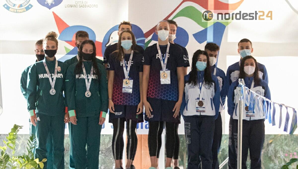 Lignano, mondiale di Nuoto Pinnato Juniores: la Russia consolida il primato nel medagliere - 