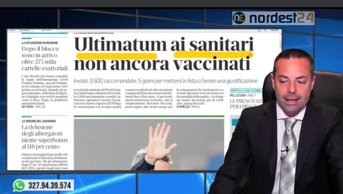 Ultimatum ai sanitari non vaccinati. Rassegna stampa 3 giugno - 
