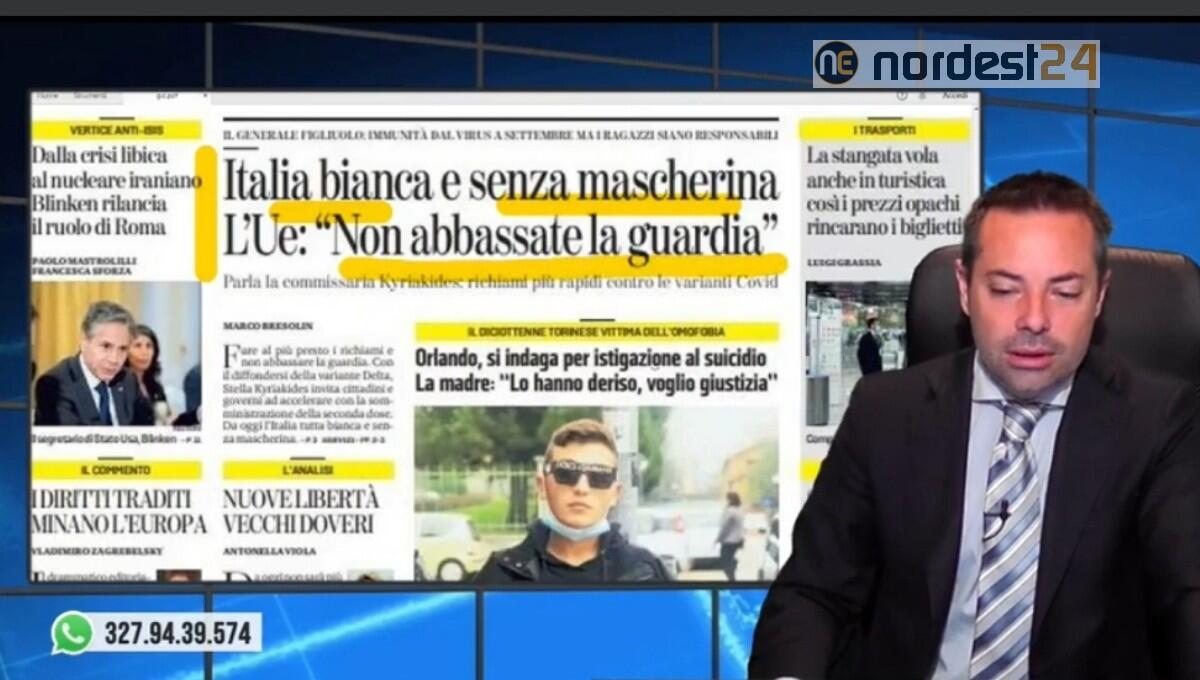 Da oggi via la mascherina, ma solo all'aperto. Rassegna stampa 28 giugno - 