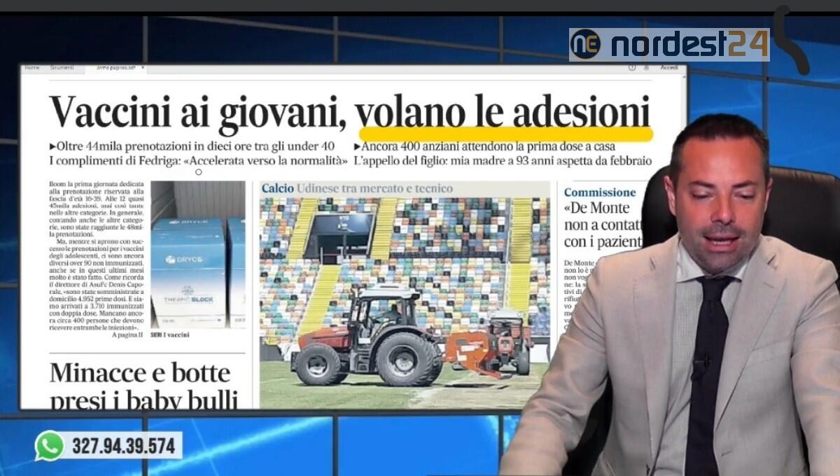 Vaccini ai giovani, volano le adesioni. Rassegna stampa 4 giugno - 