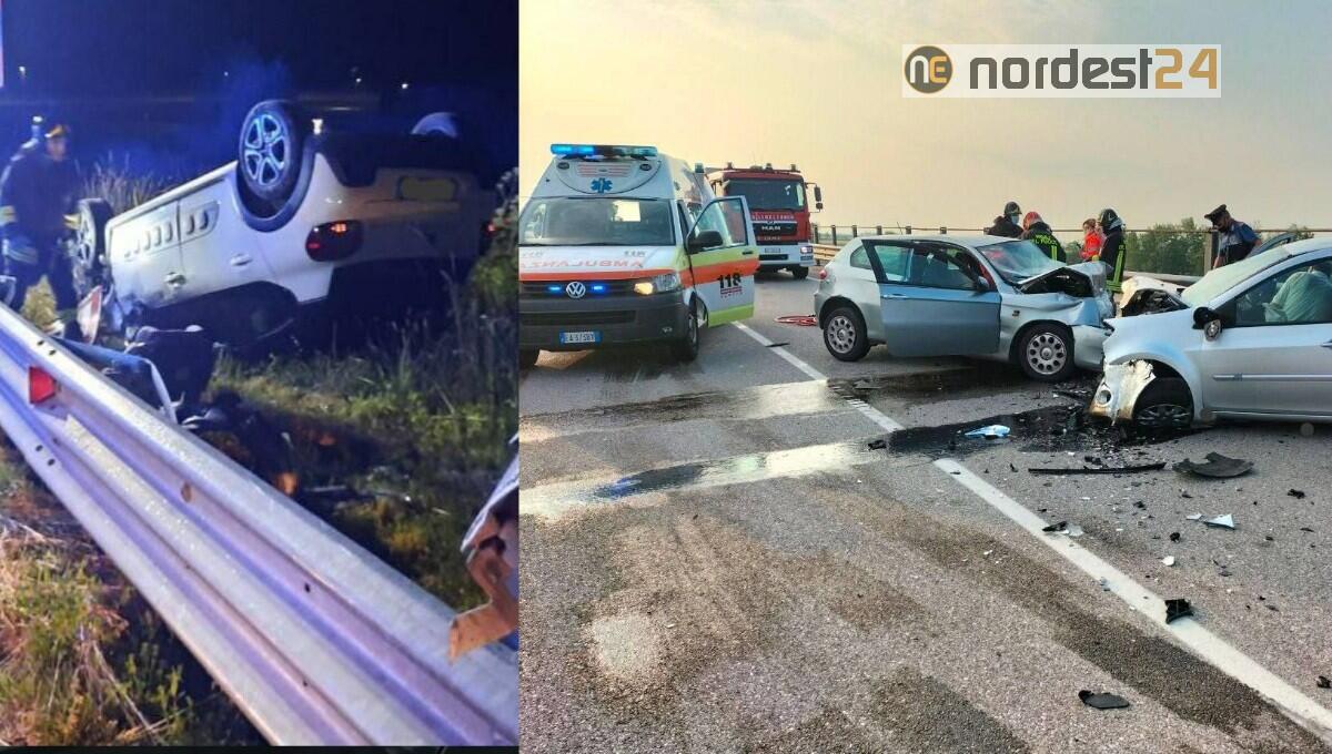 Due gravi incidenti in provincia di Pordenone: 4 feriti in totale - 