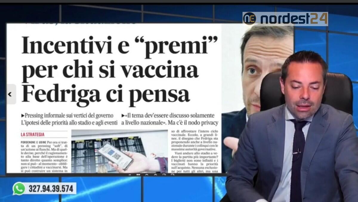 Fedriga: premi ed incentivi a chi si vaccina. Rassegna stampa 6 luglio - 