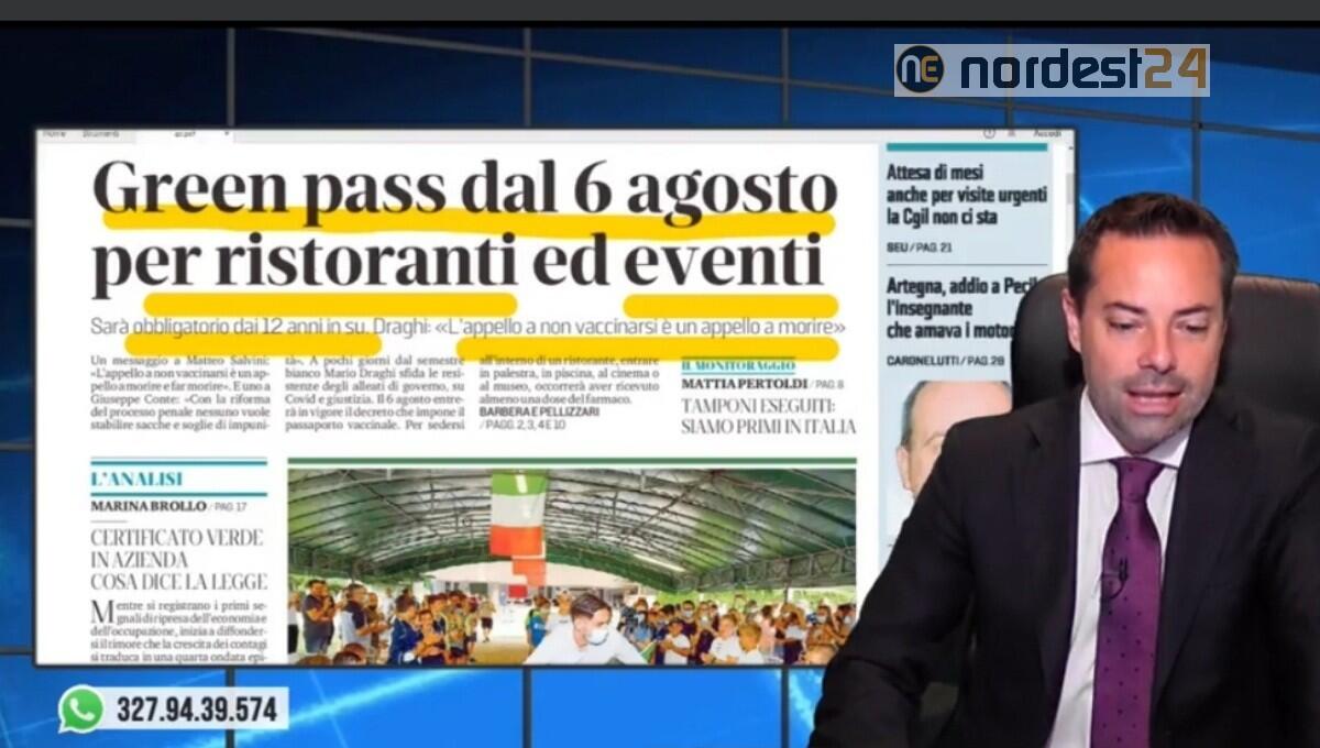 Nuovo decreto e Green pass dal 6 agosto. Rassegna stampa 23 luglio - 