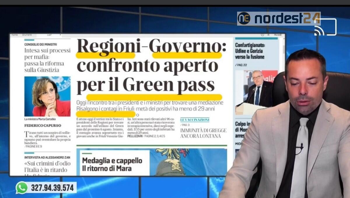 Trattativa per "ammorbidire" le regole del Green Pass. Rassegna stampa 30 luglio - 