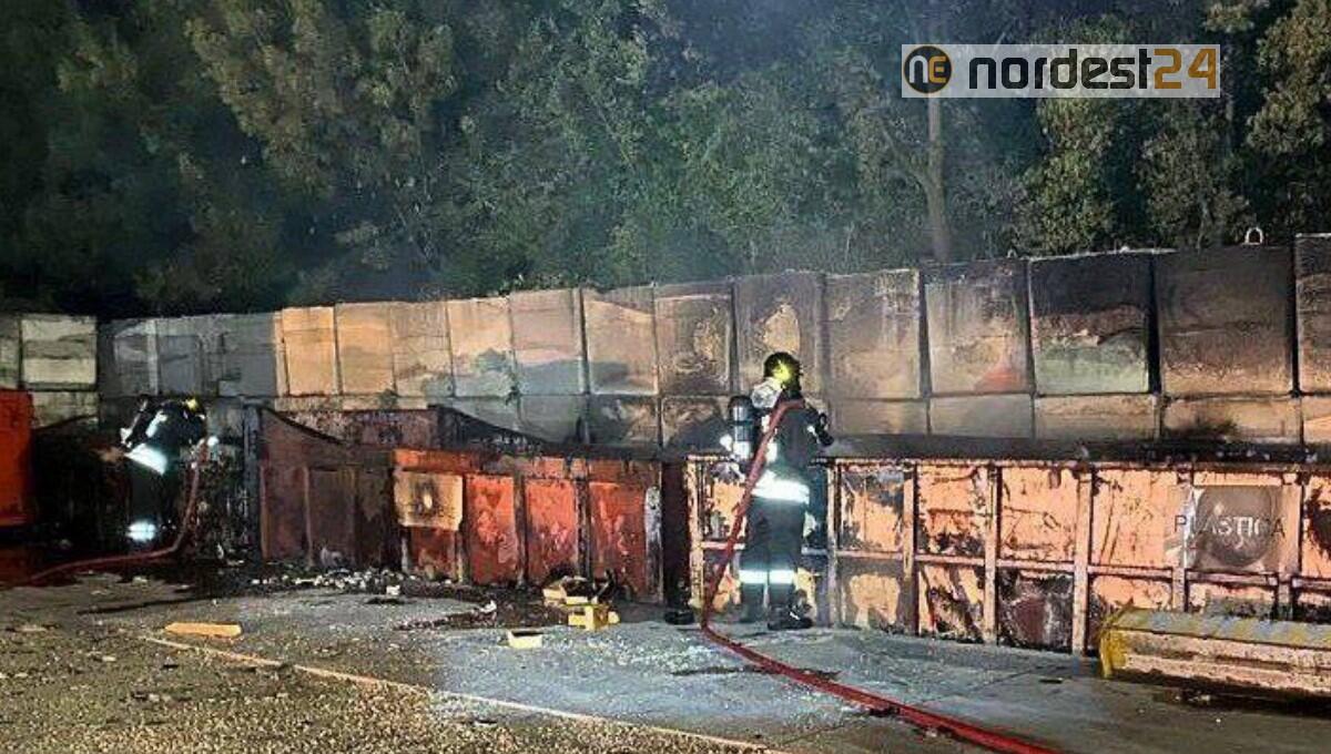 Fontanafredda, bruciano i container di una ditta nella zona industriale - 