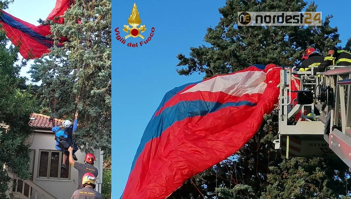 Precipita con il parapendio e rimane impigliata su un albero: soccorsa a San Dorligo della Valle - 