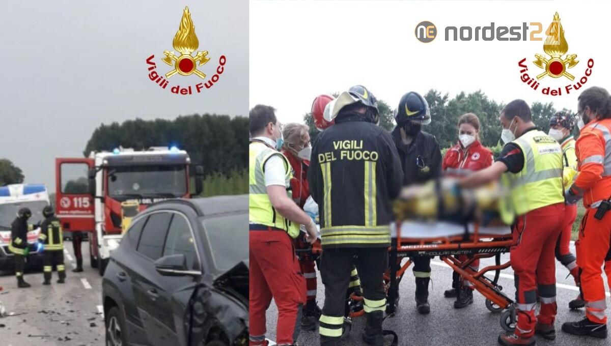 Violento scontro tra 2 auto a Muzzana del Turgnano: grave una 23enne - 