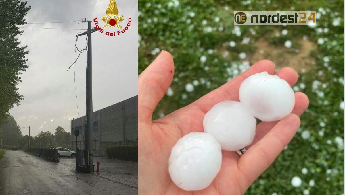 Ancora maltempo tra Veneto e Fvg: grandine come palline da ping pong - 