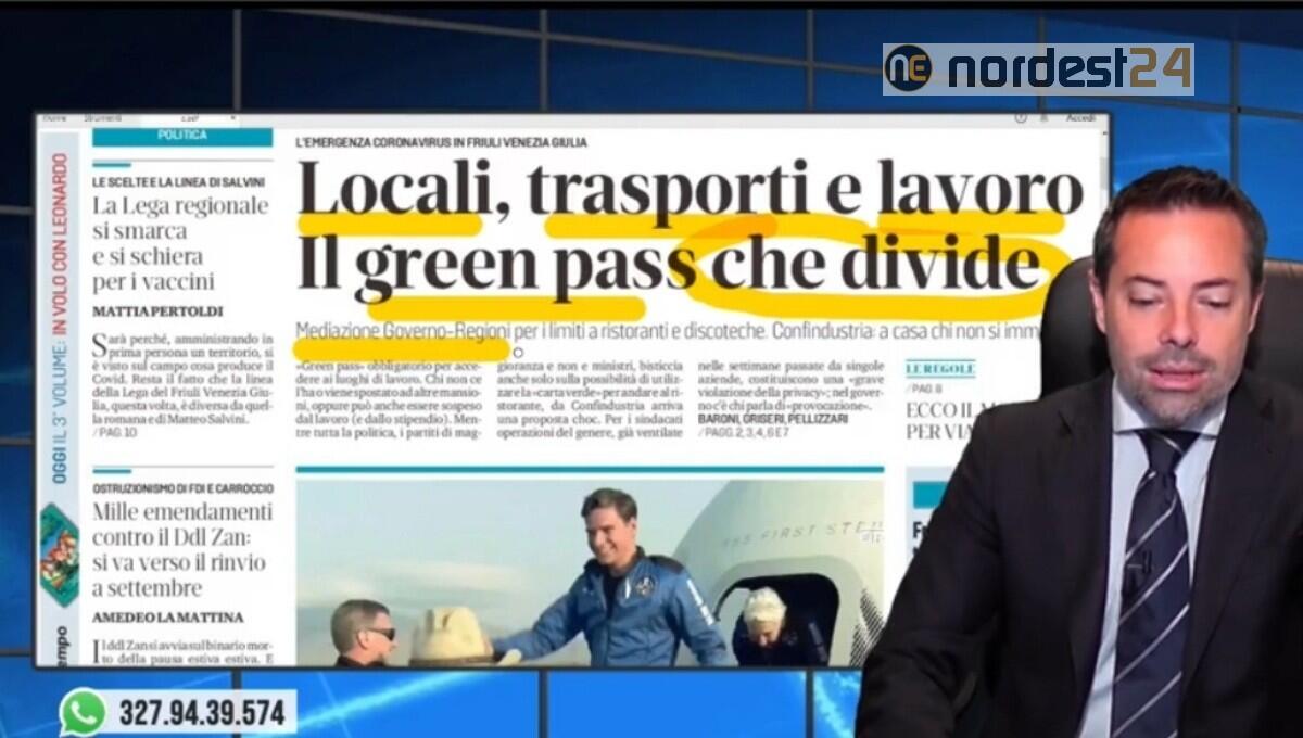 Green pass, scatta l'obbligo in tre fasi. Rassegna stampa 21 luglio - 