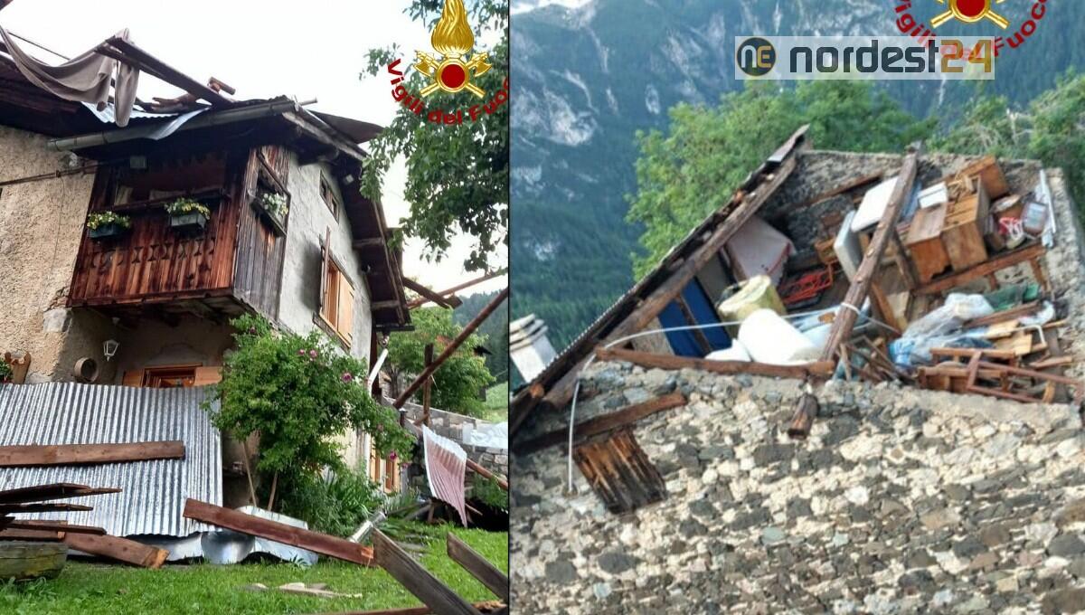 Maltempo nel bellunese: interventi dei vigili del fuoco - 