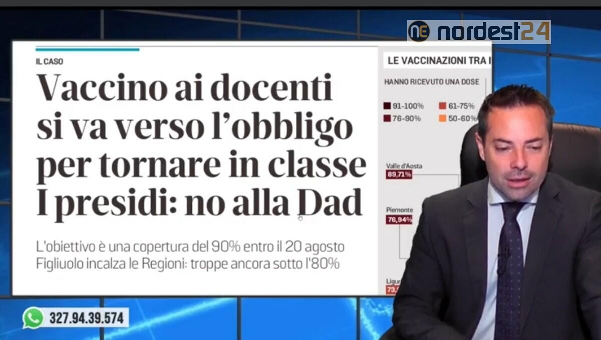 Vaccino agli insegnanti, si va verso l'obbligo. Rassegna stampa 8 luglio - 