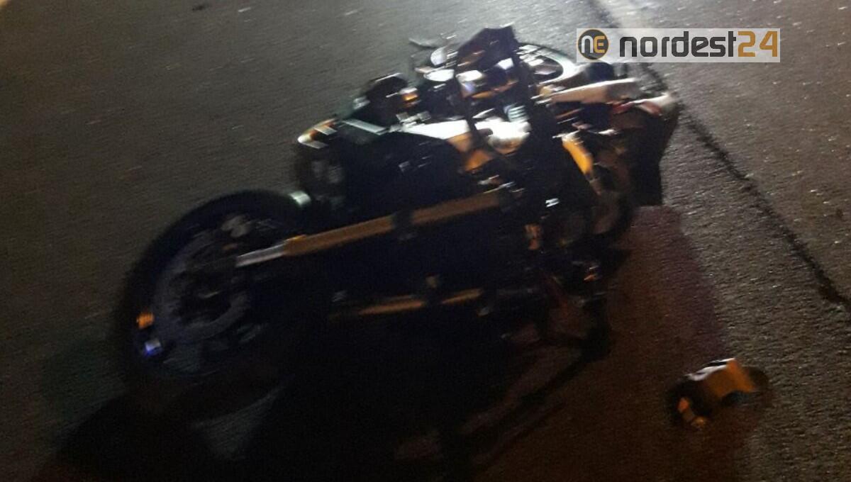 Incidente a Pertegada: violento scontro tra auto e moto - 