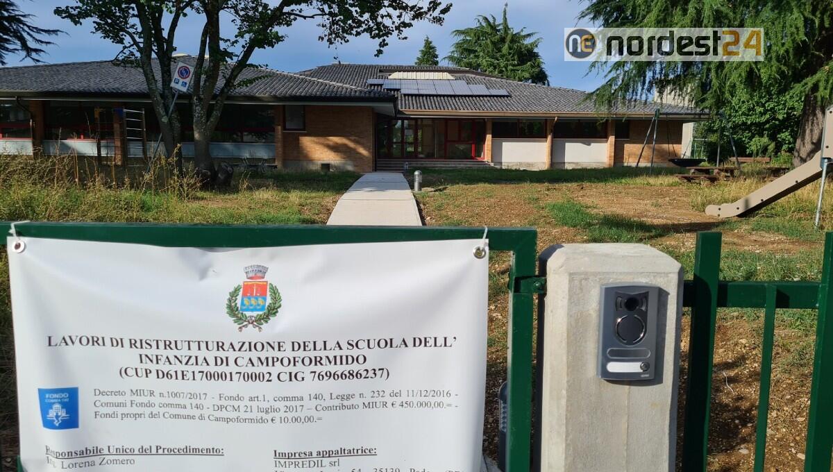 A Campoformido ultimati i lavori di ristrutturazione alla Scuola dell'infanzia del capoluogo - 
