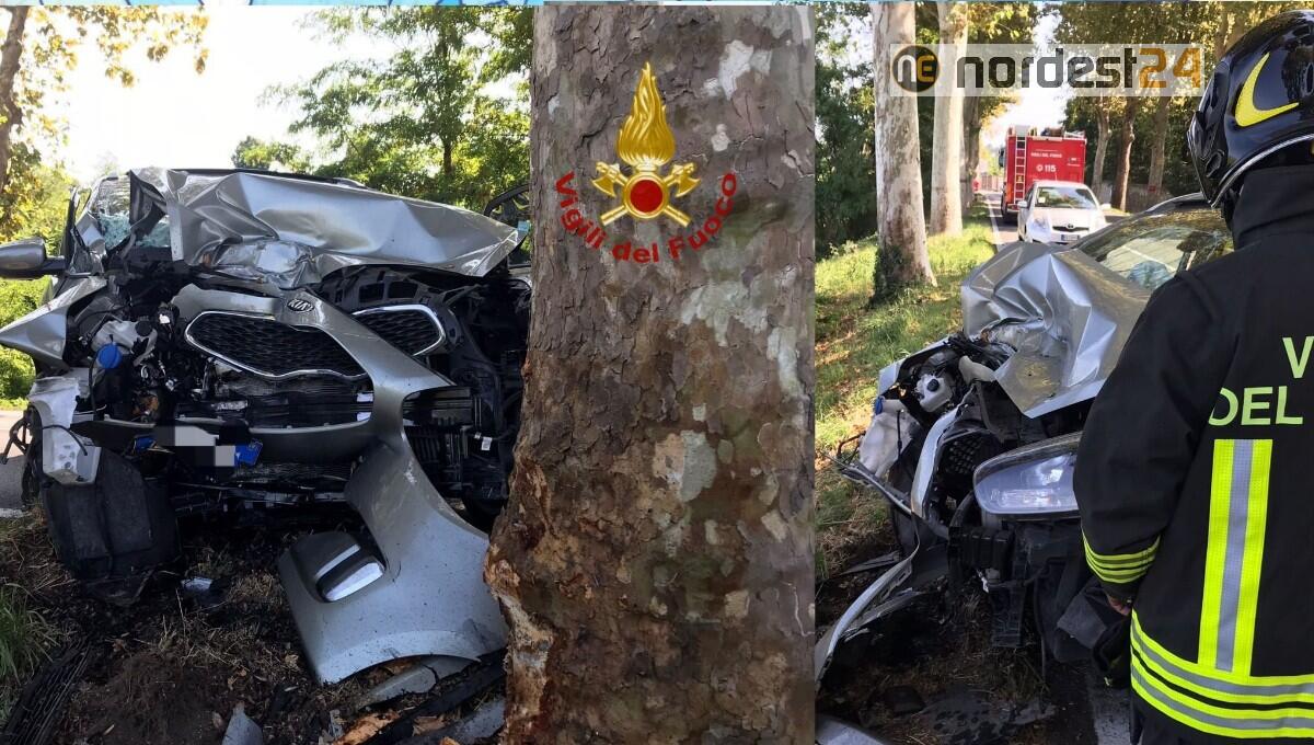 Schianto contro un platano: ferito gravemente l'anziano conducente - 