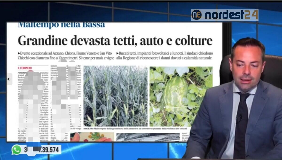 Grandine devasta tetti, auto, colture. Rassegna stampa 2 agosto - 