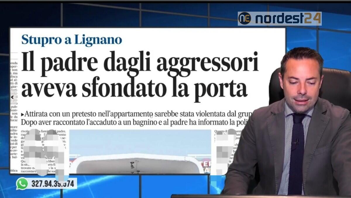 Violenza di gruppo a Lignano su una 18enne. Rassegna stampa 12 agosto - 