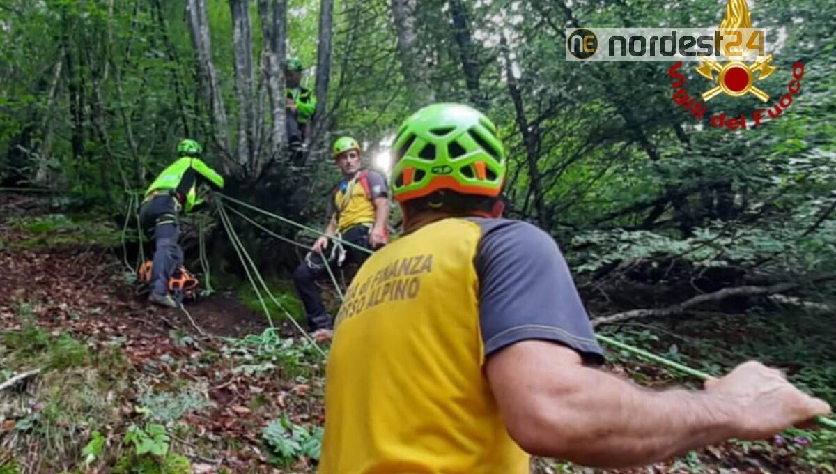 Donna ruzzola per 50 metri andando a funghi a Fielis di Zuglio - 