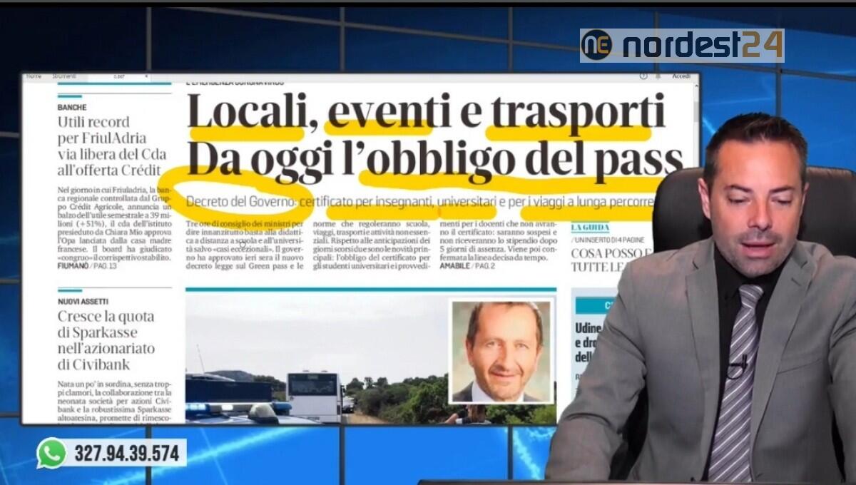 Da oggi obbligo di Green pass. Rassegna stampa 6 agosto - 