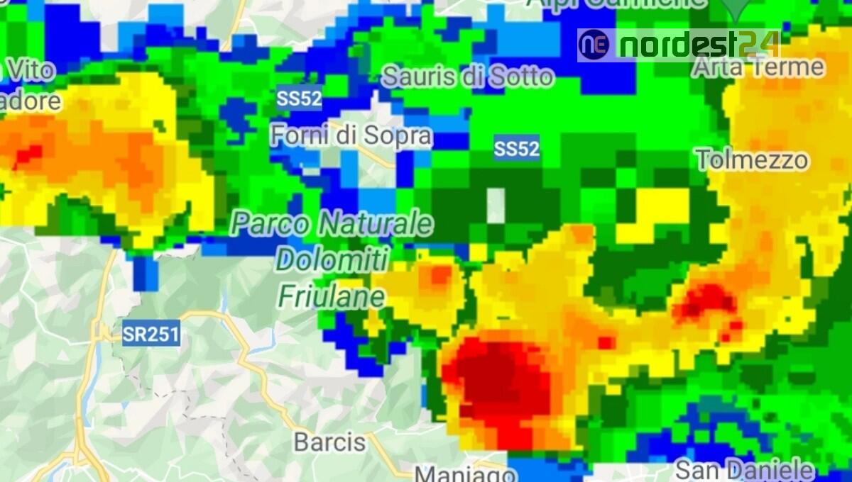 Temporali forti sul Cadore, Dolomiti Friulane ed Alpi Carniche - 