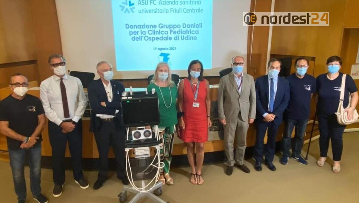 Danieli dona un ecografo di ultima generazione alla Clinica pediatrica - 