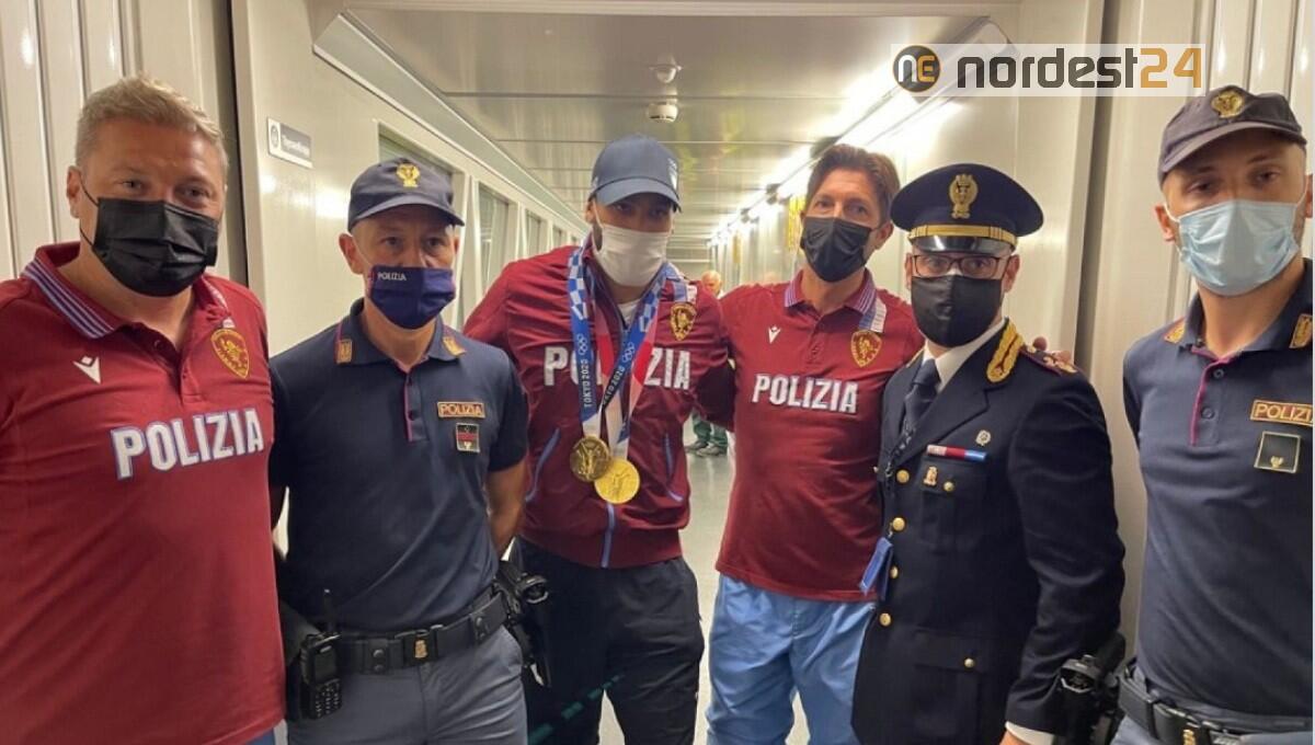 Tokyo 2020, Jacobs e gli azzurri rientrati in Italia - 