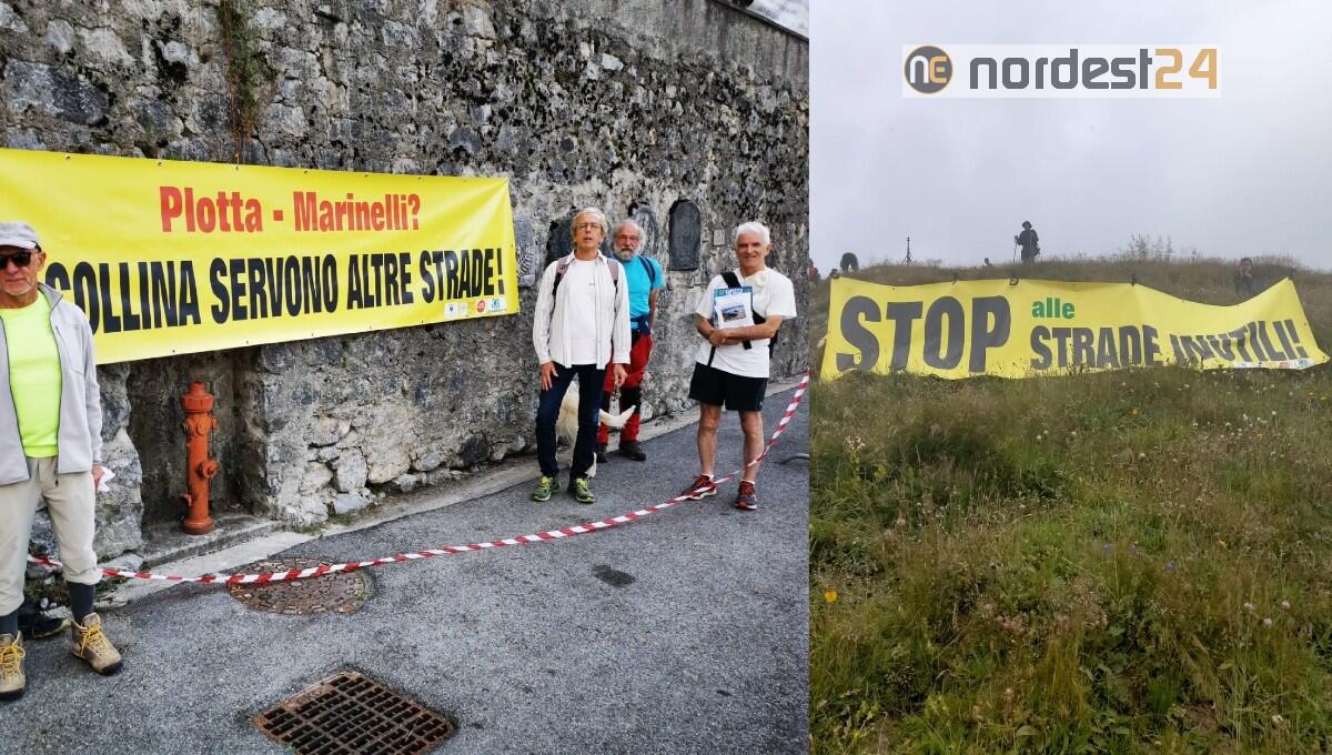 Manifestazione delle associazioni contro la strada per Marinelli - 